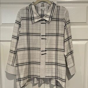 Habitat Black and White Striped Shirt